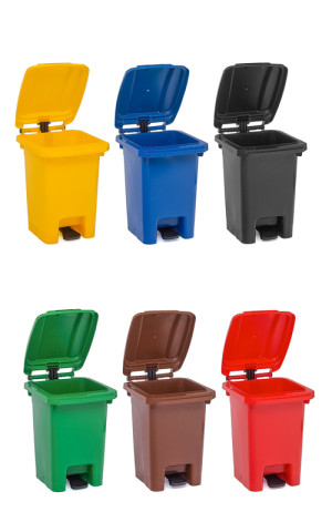 Bidone dell’immondizia di 60 litri (contenitore per le immondizie) – disponibile in 6 colori