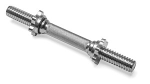 Chrome plated dumbbell bar 35 cm - ø 30 mm