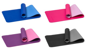 Yogamat 6 mm dik - 4 kleuren
