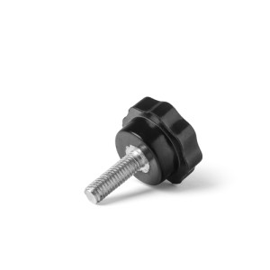 Manopola a vite a testa zigrinata M5 x 20 mm