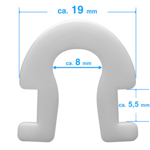 Net holder XS ‘Minitor’ for goal nets - Colour: white