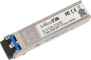 MikroTik SFP Transceiver S-31DLC20D, SM, 20km, 1.25G