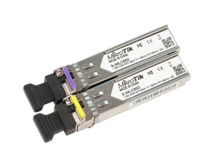 MikroTik SFP Transceiver Set S-4554LC80D, SM, 80km, 1.25G