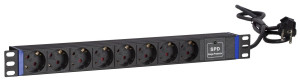 OMG Steckdosenleiste  - 19”, 8-fach, Surge Protection Device