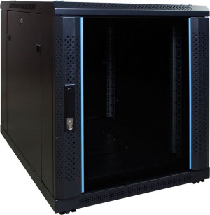 OMG Serverschrank - 12 HE, Glastür, 600 x 600 x 720 mm