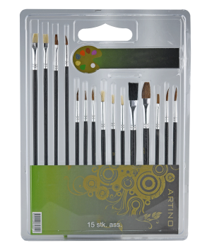 Acrylicos Vallejo Brush Set 15 Pcs