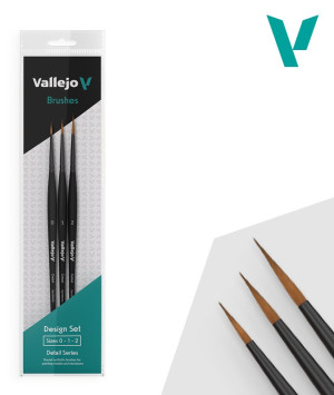 Acrylicos Vallejo Vallejo Synthetic Hair Detail Design Set