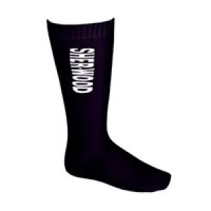 SHER-WOOD Performance Skate Sock, lang - blk (2er Pack)