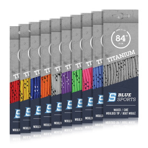 BLUE SPORTS Titanium/Elite Schnürsenkel gewachst (1 Paar)
