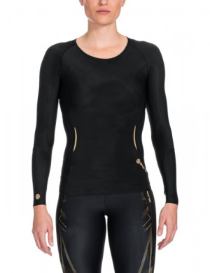 SKINS A400 Women's Top Long Sleeve black/gold B33156005