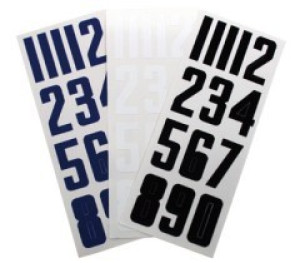Bauer Helmnummern Set - (Nr. 0 - 9) - Einzel Set