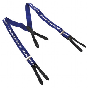 Sherwood Hosenträger Pro Leder Junior - blau