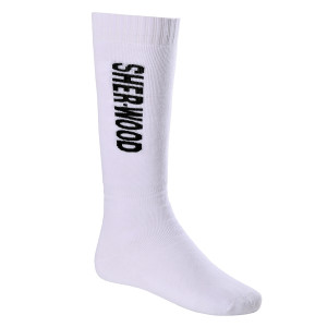 Sherwood Performance Skate Sock, lang - wht (2er Pack)