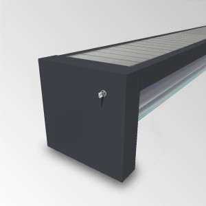 Automatische, elektrische Überflur Rollladen Abdeckung mit automatischen Endabschaltung - conZero WALU ROLL'TOP 300