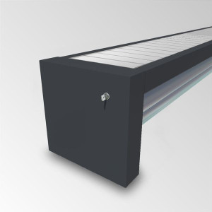 Automatische, elektrische Überflur Rollladen Abdeckung mit automatischen Endabschaltung - conZero WALU ROLL'TOP 300