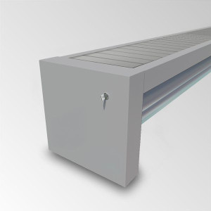 Automatische, elektrische Überflur Rollladen Abdeckung mit automatischen Endabschaltung - conZero WALU ROLL'TOP 300