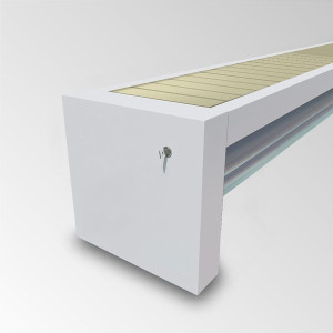 Automatische, elektrische Überflur Rollladen Abdeckung mit automatischen Endabschaltung - conZero WALU ROLL'TOP 300