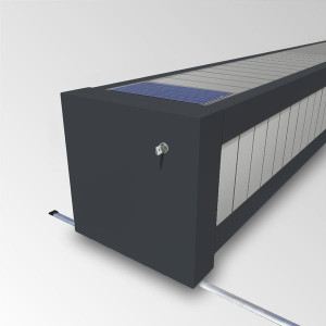 Automatische, elektrische Überflur Rollladen Abdeckung mit automatischen Endabschaltung - conZero WALU ROLL'TOP 300