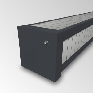 Automatische, elektrische Überflur Rollladen Abdeckung mit automatischen Endabschaltung - conZero WALU ROLL'TOP 300
