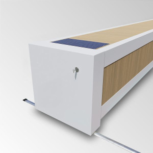 Automatische, elektrische Überflur Rollladen Abdeckung mit automatischen Endabschaltung - conZero WALU ROLL'TOP 300