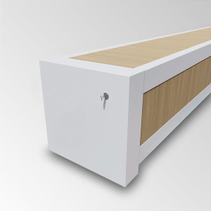 Automatische, elektrische Überflur Rollladen Abdeckung mit automatischen Endabschaltung - conZero WALU ROLL'TOP 300