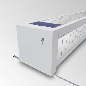 Automatische, elektrische Überflur Rollladen Abdeckung mit automatischen Endabschaltung - conZero WALU ROLL'TOP 300