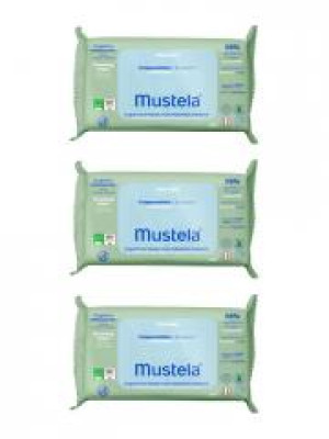 Mustela Lingettes Nettoyantes Compostables Avec Parfum Lot de 3 x 60 Lingettes - Lot 3 x 60 lingettes
