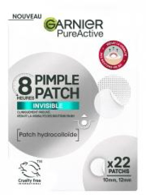 Garnier PureActive Pimple Patch Invisible 8H 22 Patchs - Boîte 22 patchs
