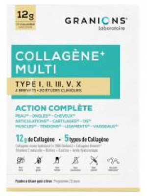 Granions Collagène + Multi Type I, II, III, V, X 260 g - Pot 260 g