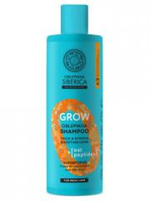 Natura Siberica Oblepikha Grow Shampoing Force et Croissance aux Peptides 400 ml - Flacon 400 ml