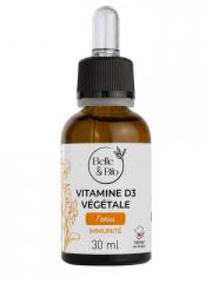 Belle & Bio Vitamine D3 Végétale 30 ml - Flacon compte goutte 30 ml
