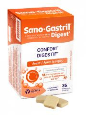Laboratoire Yalacta Sano-Gastril Digest Confort Digestif 36 Comprimés à Mâcher - Boîte 36 comprimés de 1.5 g