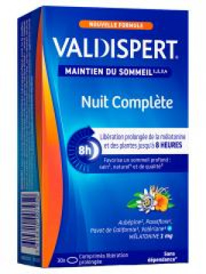 Valdispert Nuit Complète 30 Comprimés - Boîte 30 comprimés à libération prolongée