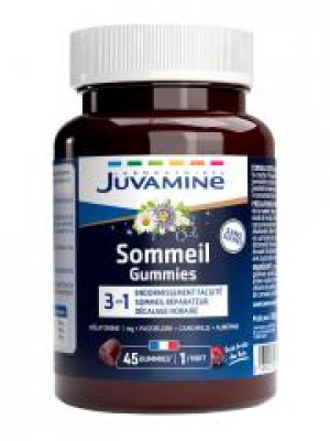 Juvamine Sommeil 3en1 45 Gummies - Pot 45 gommes