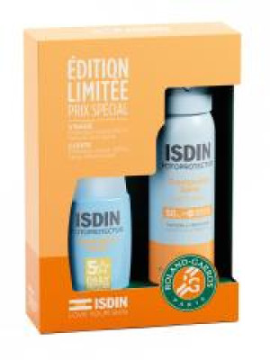 Isdin Fotoprotector Fusion Water Magic Crème Solaire SPF50 50 ml + Protecteur Solaire SPF50 Spray 100 ml - Coffret 2 produits