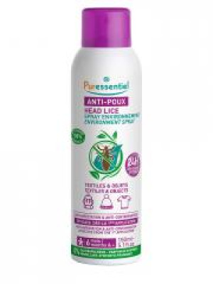 Puressentiel Anti-Poux Spray Environnement 24H 150 ml - Flacon-Vaporisateur 150 ml
