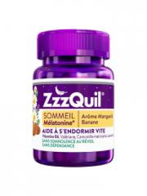 ZzzQuil Sommeil Mangue & Banane 30 Gummies - Pot 30 gommes