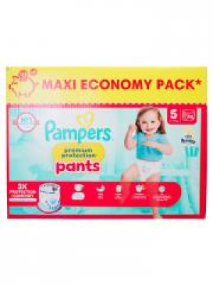 Pampers Premium Protection Pants Taille 5 Maxi Pack 74 Couches-Culottes (11-17 kg) - Carton 74 couches-culottes