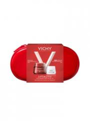Vichy LiftActiv Crème Collagen Specialist 16 Jour 50 ml + Crème Nuit 15 ml et sa Trousse Offertes - Trousse 2 produits dont 1 offert