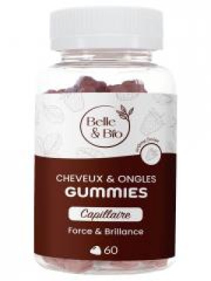Belle & Bio Cheveux & Ongles 60 Gummies - Pot 60 gommes