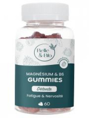 Belle & Bio Magnesium & Vitamine B6 60 Gummies - Pot 60 gommes