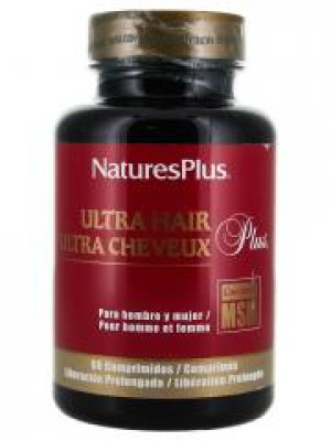 Natures Plus Ultra Cheveux Plus Libération Prolongée 60 Comprimés - Flacon 60 comprimés
