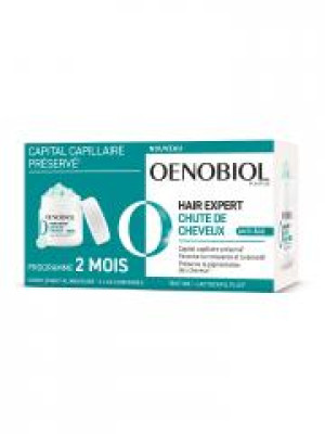Oenobiol Hair Expert Chute de Cheveux Anti-Age Lot de 2 x 60 Comprimés - Lot 2 x 60 comprimés