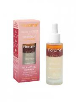 Florame Glow Protect Sérum Éclat à la Grenade Bio 30 ml - Flacon compte goutte 30 ml