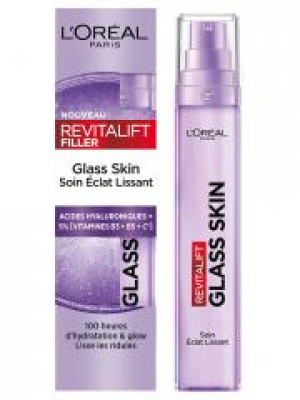 L'Oréal Paris Revitalift Filler Glass Skin Soin Éclat Lissant 50 ml - Flacon-Pompe 50 ml