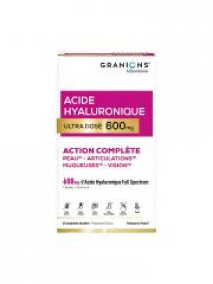 Granions Acide Hyaluronique Ultra Dosé 600 mg 60 Comprimés Sécables - Boîte 60 Comprimés Sécables