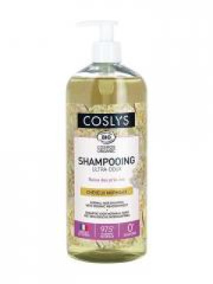 Coslys Shampoing Ultra-Doux Reines des Prés Bio 1 L - Flacon-Pompe 1 L