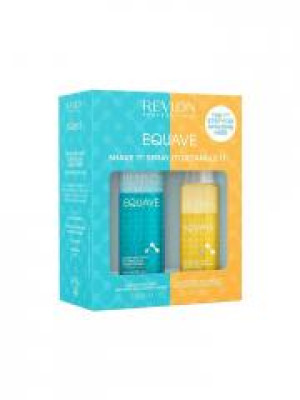 Revlon Professional Equave Soin Démêlant Instantané Hydratant 200 ml + Soin Démêlant Instantané Protection Solaire 100 ml - Lot 2 produits