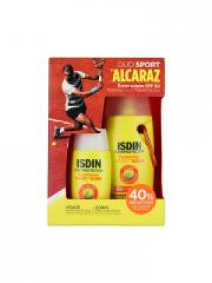 Isdin Fotoprotector Fusion Gel Solaire Sport SPF50 100 ml + Crème Solaire SPF50 50 ml Edition Limitée By Alcaraz - Lot 2 produits