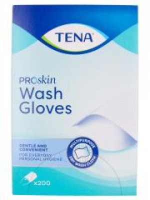 Tena ProSkin Wash Glove 200 Gants de Toilette - Boîte 200 gants de toilette